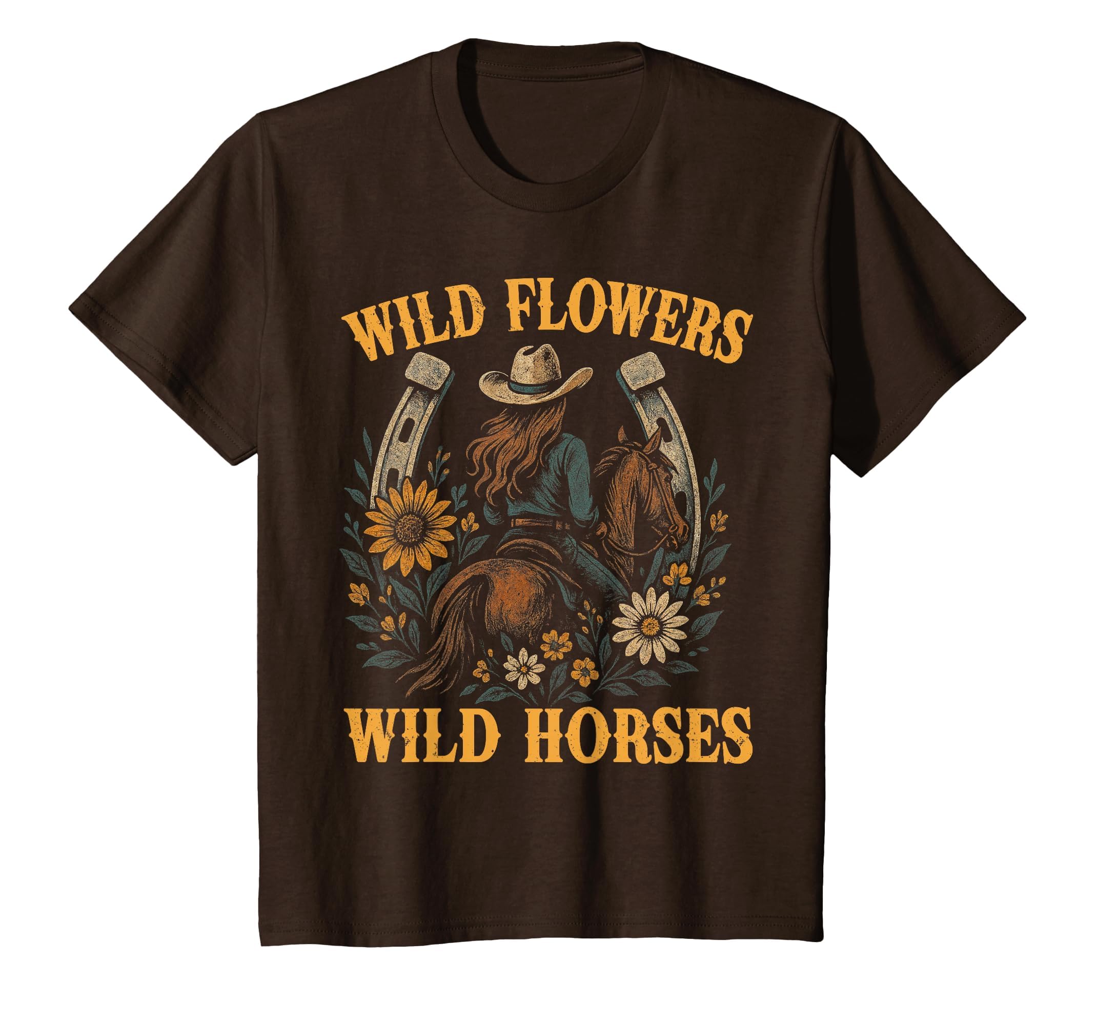 Southern Sunset Wild Cowgirl T-Shirt - Fun Novelty Design Men Women - T-Shirt, Sweatshirt, Hoodie