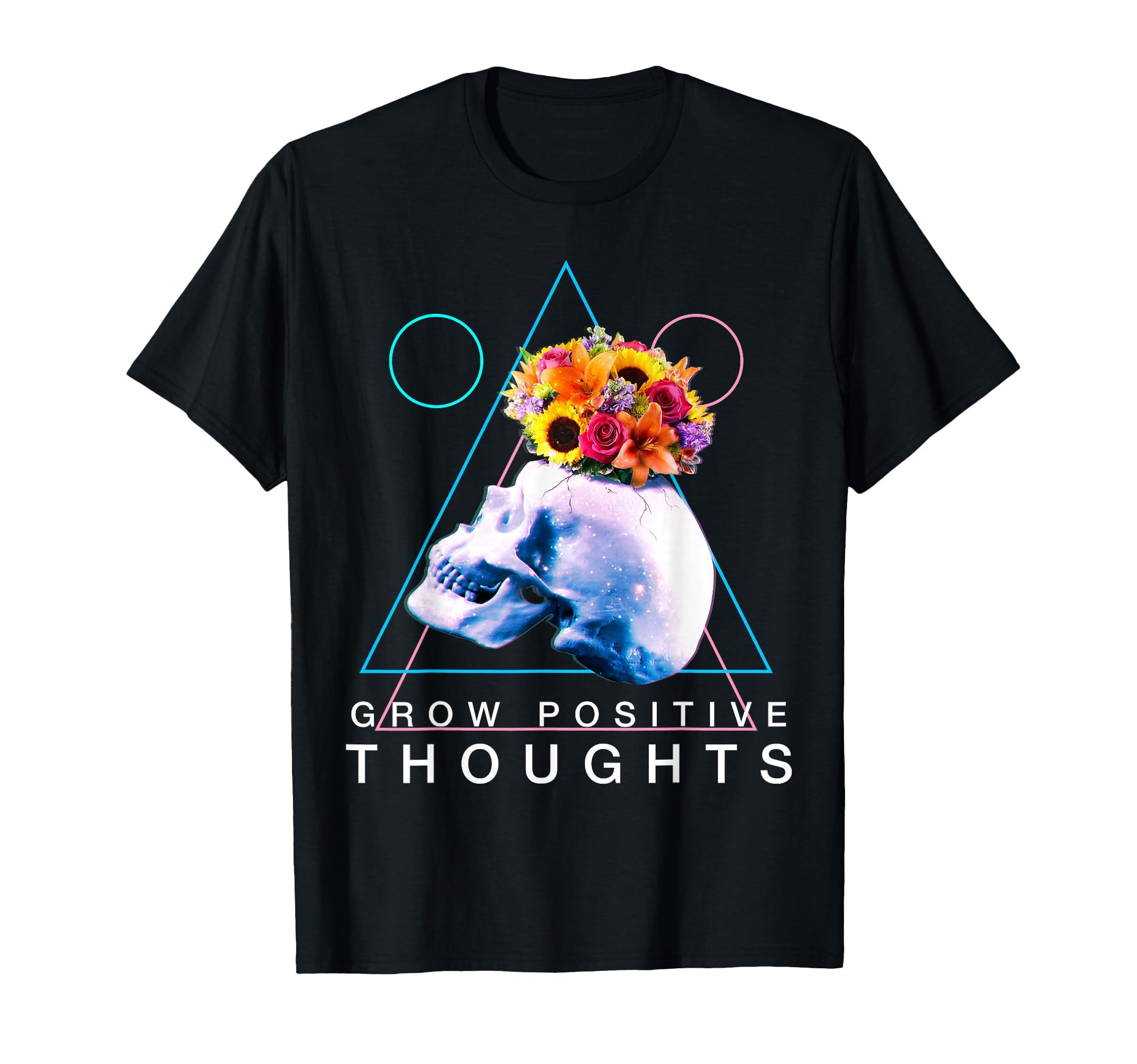 Grow Positive Thoughts Vaporwave T-Shirt - Fun Novelty Design Unisex - T-Shirt, Sweatshirt, Hoodie