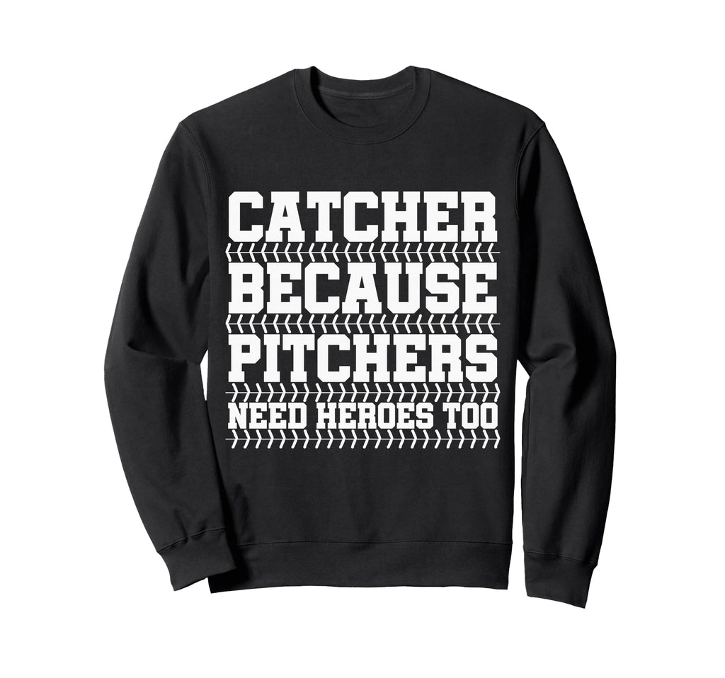 Baseball Catcher Funny Baseball Sweatshirt - Custom Art Print for Adults - T-Shirt, Sweatshirt, Hoodie