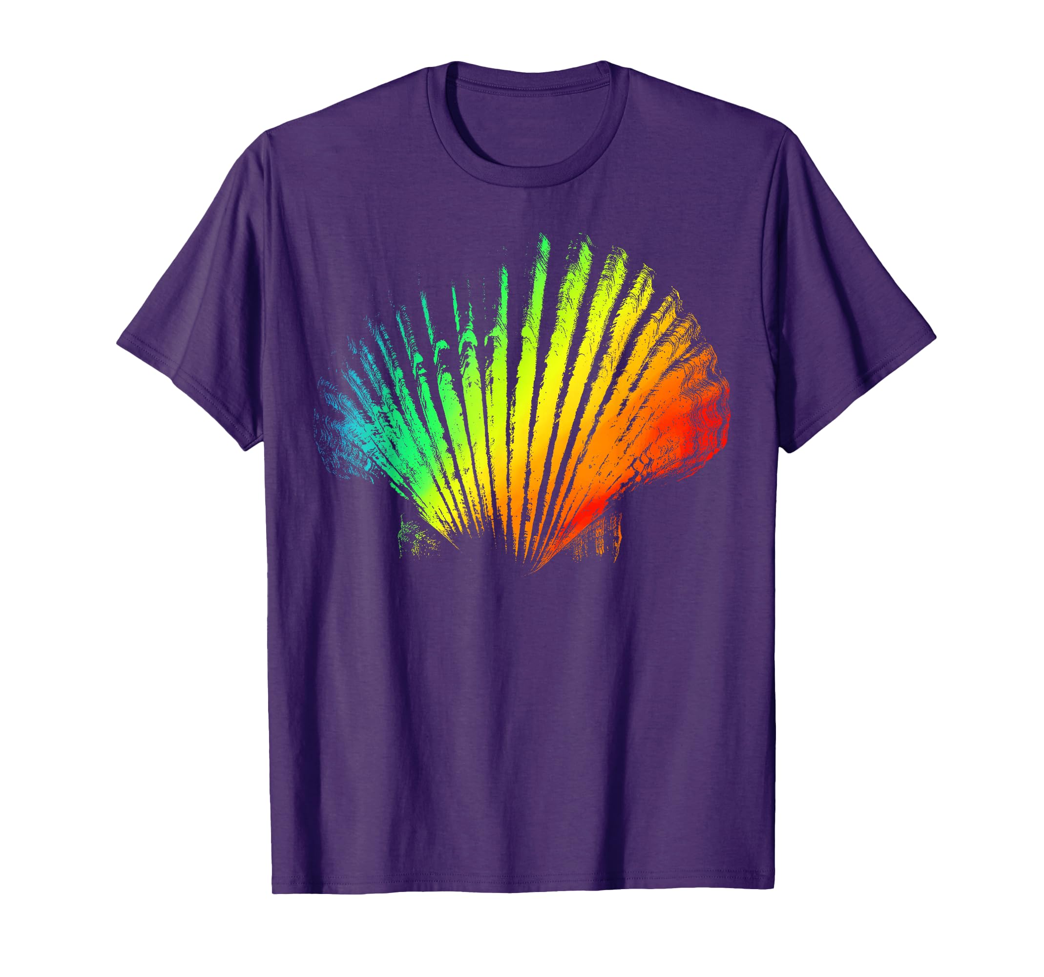 Seashell Colorful Rainbow T-Shirt - Aesthetic Graphic for Adults - T-Shirt, Sweatshirt, Hoodie