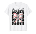 Baseball Nana Coquette Bow Baseball T-Shirt - Custom Art Print for Adults - T-Shirt, Sweatshirt, Hoodie