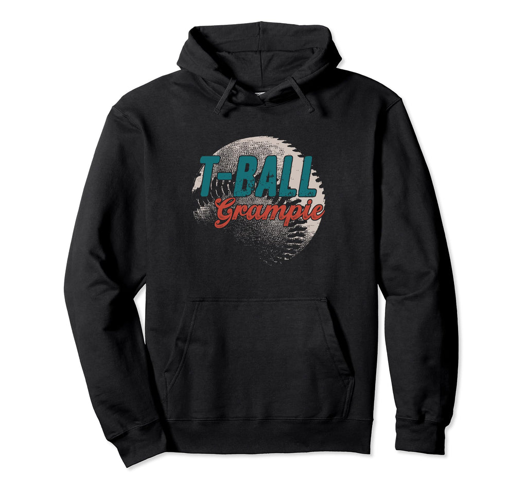 T Ball Grampie Baseball Fathers Day Ball Hoodie - Graphic Print for Adults - T-Shirt, Sweatshirt, Hoodie