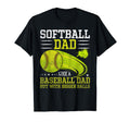 Softball Dad Like Baseball Dad Bigger T-Shirt - Custom Art Print Unisex - T-Shirt, Sweatshirt, Hoodie