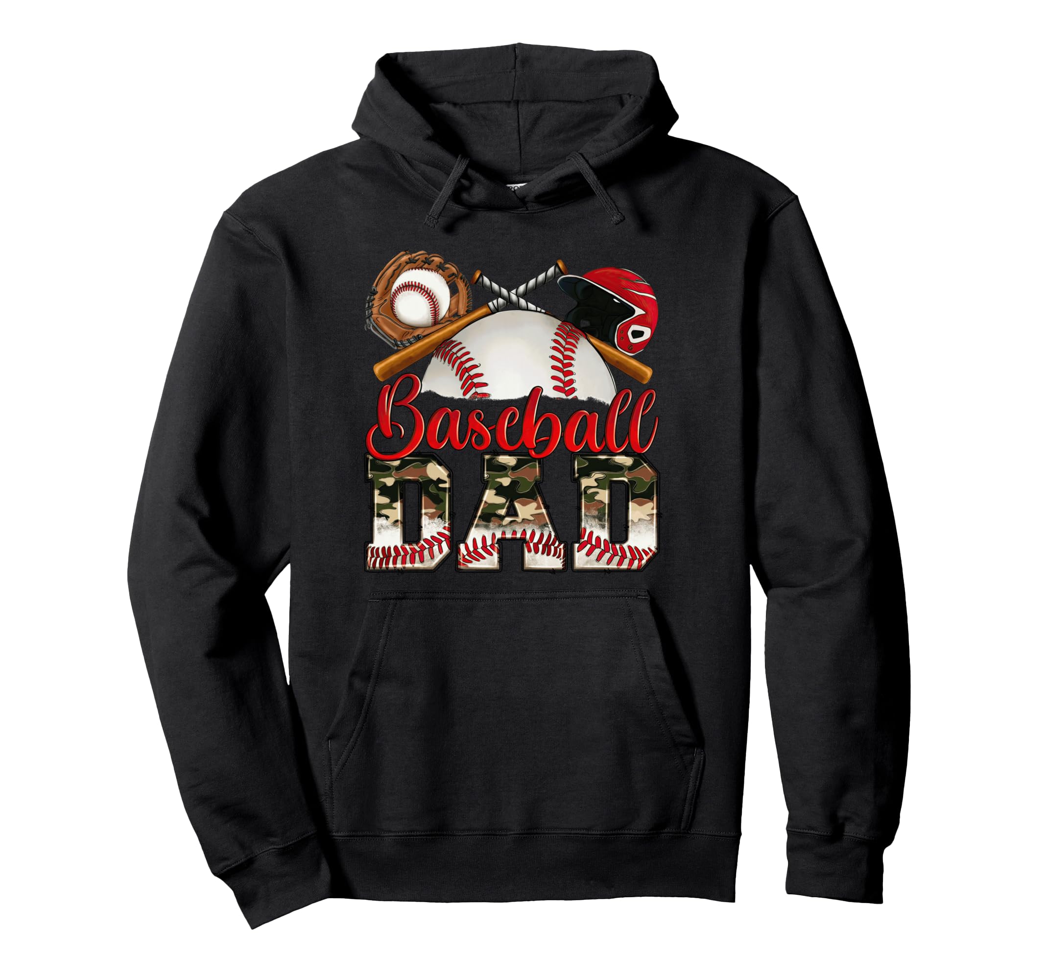 Baseball Dad Player Fan Family Pride Hoodie - Minimalist Print Men Women - T-Shirt, Sweatshirt, Hoodie
