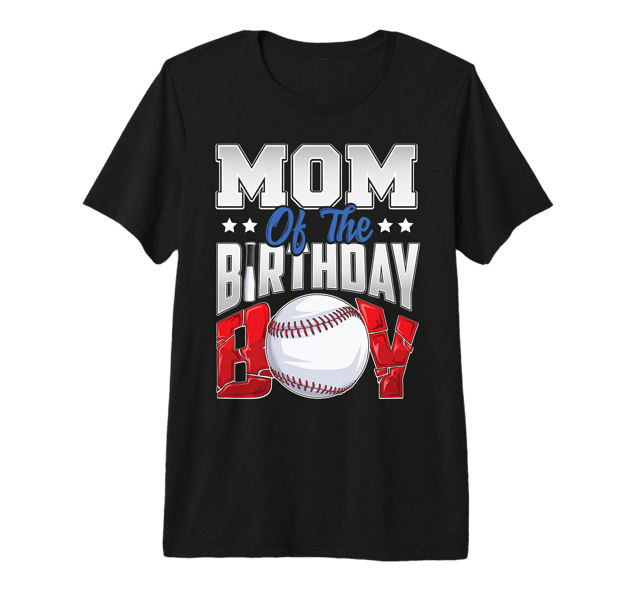 Mom Baseball Birthday Family T-Shirt - Fun Novelty Design for Adults - T-Shirt, Sweatshirt, Hoodie