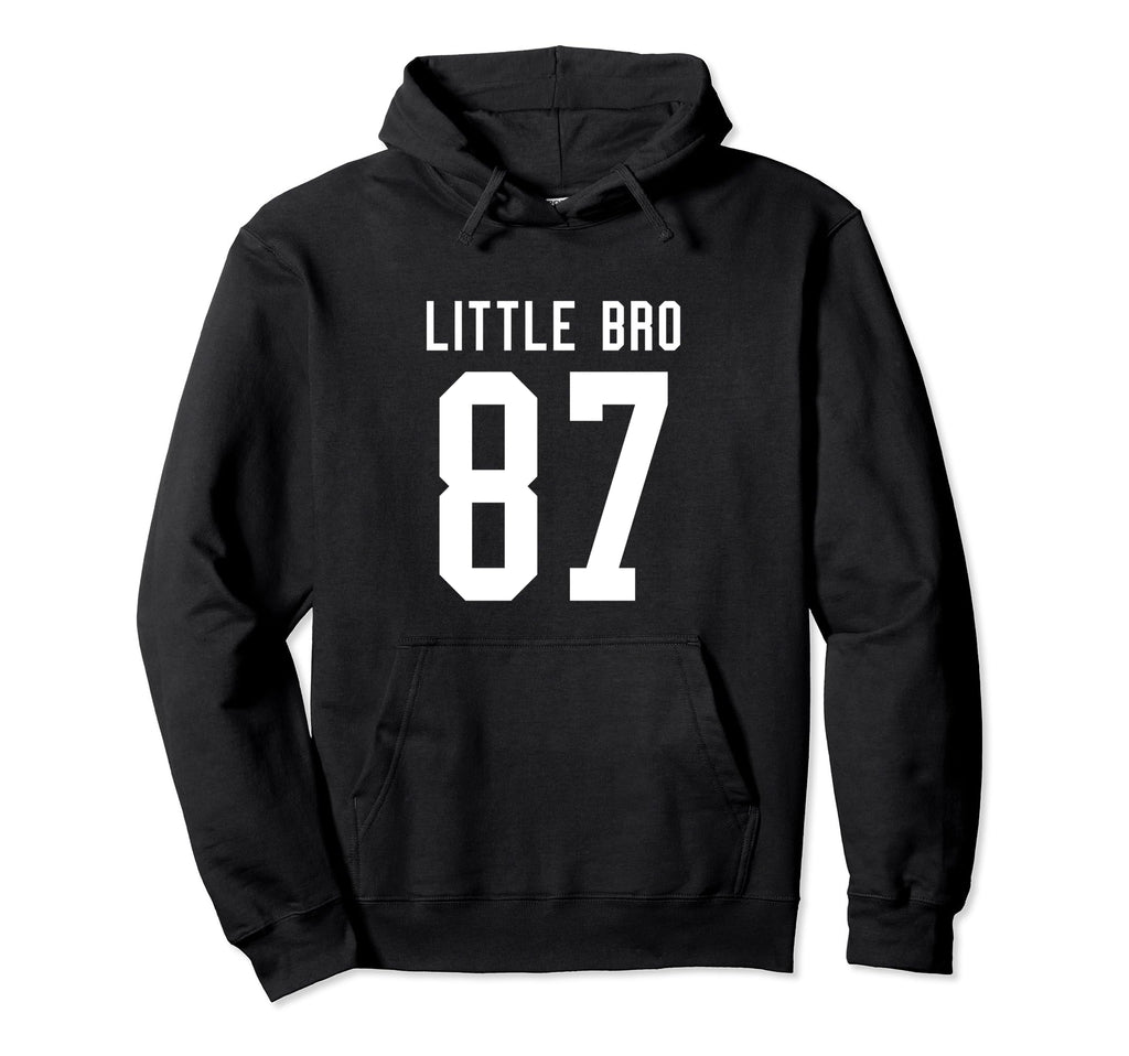 Number 87 Little Bro Biggest Fan Hoodie - Streetwear Style Men Women - T-Shirt, Sweatshirt, Hoodie