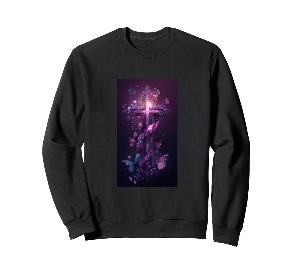 Gothic Cross Grunge Aesthetic Y2K Sweatshirt - Aesthetic Graphic Men Women - T-Shirt, Sweatshirt, Hoodie