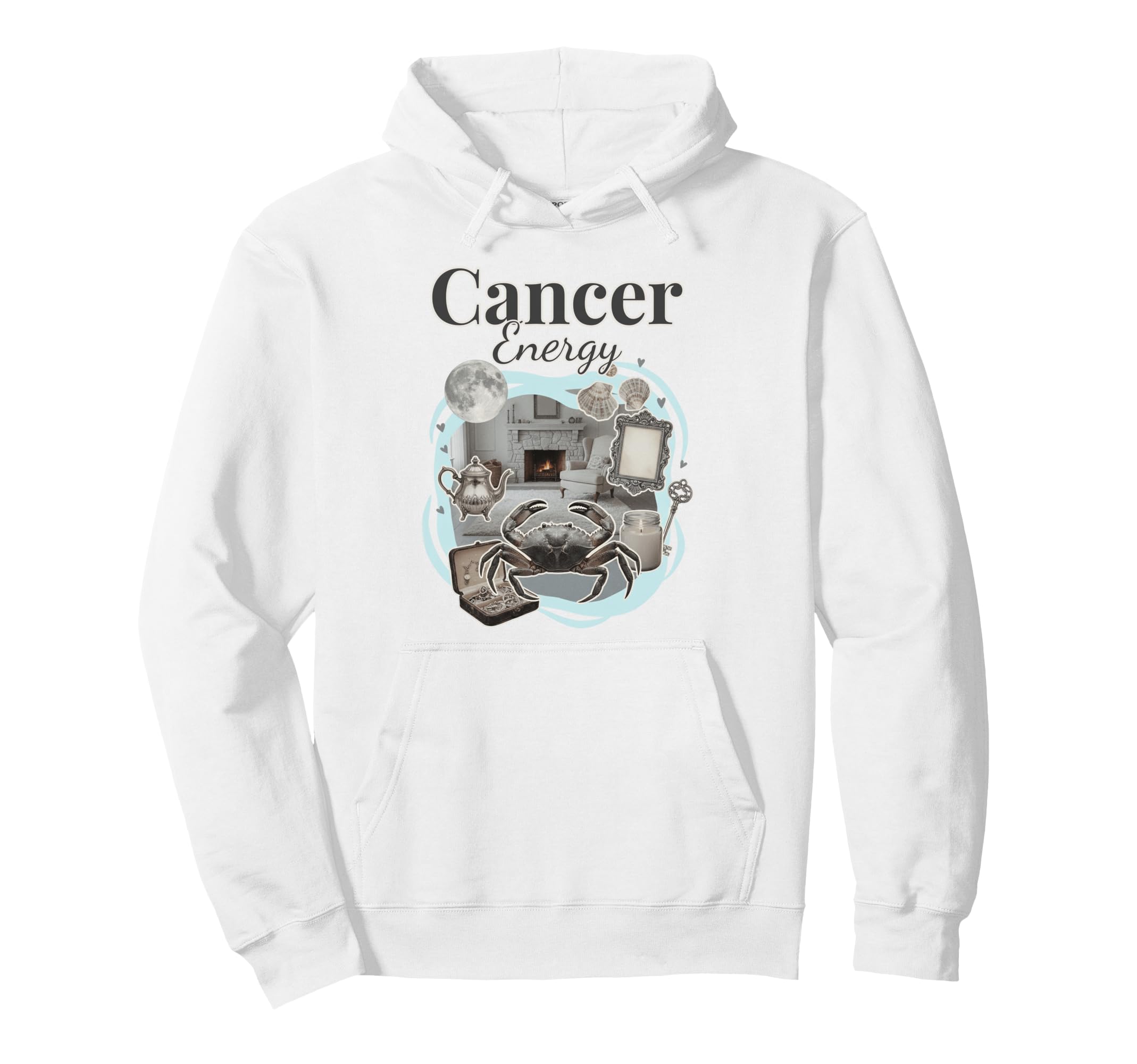 Cancer Energy Zodiac Birthday Y2K Hoodie - Fun Novelty Design Unisex - T-Shirt, Sweatshirt, Hoodie
