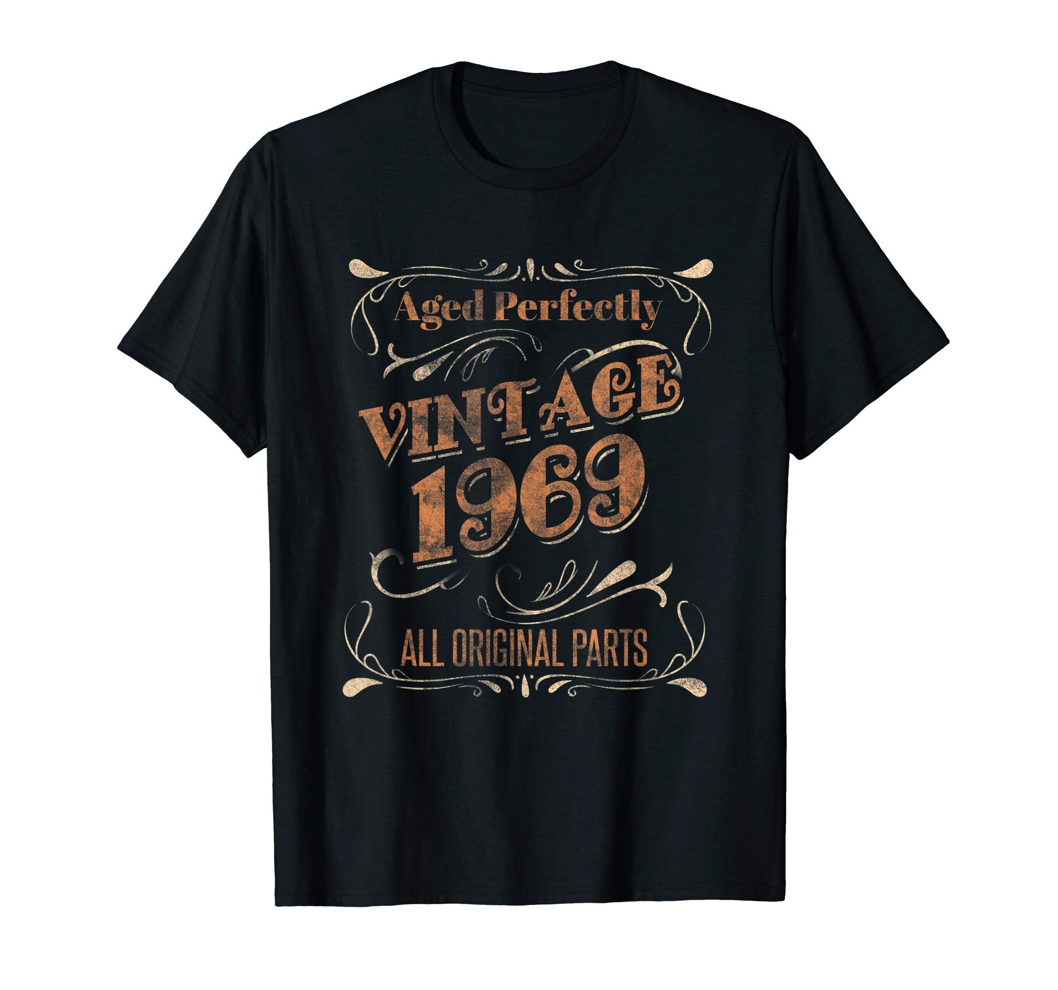 Aged Perfectly 1969 Distressed Novelty T-Shirt - Streetwear Style Unisex - T-Shirt, Sweatshirt, Hoodie