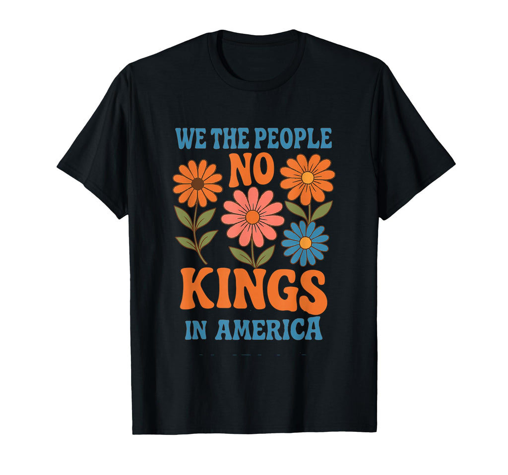No Kings America We People Boho T-Shirt - Minimalist Print for Adults - T-Shirt, Sweatshirt, Hoodie