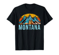 Montana Mountains Distressed T-Shirt - Novelty Apparel Unisex - T-Shirt, Sweatshirt, Hoodie