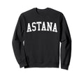 Astana Kazakhstan Distressed White Sweatshirt - Graphic Print Men Women - T-Shirt, Sweatshirt, Hoodie
