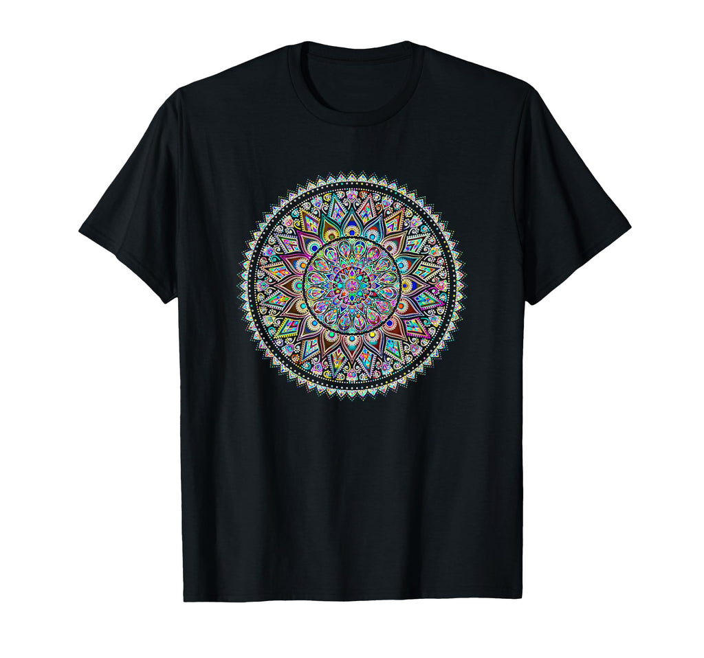 Psychedelic Love Mandala Heart T-Shirt - Casual Everyday Wear Men Women - T-Shirt, Sweatshirt, Hoodie