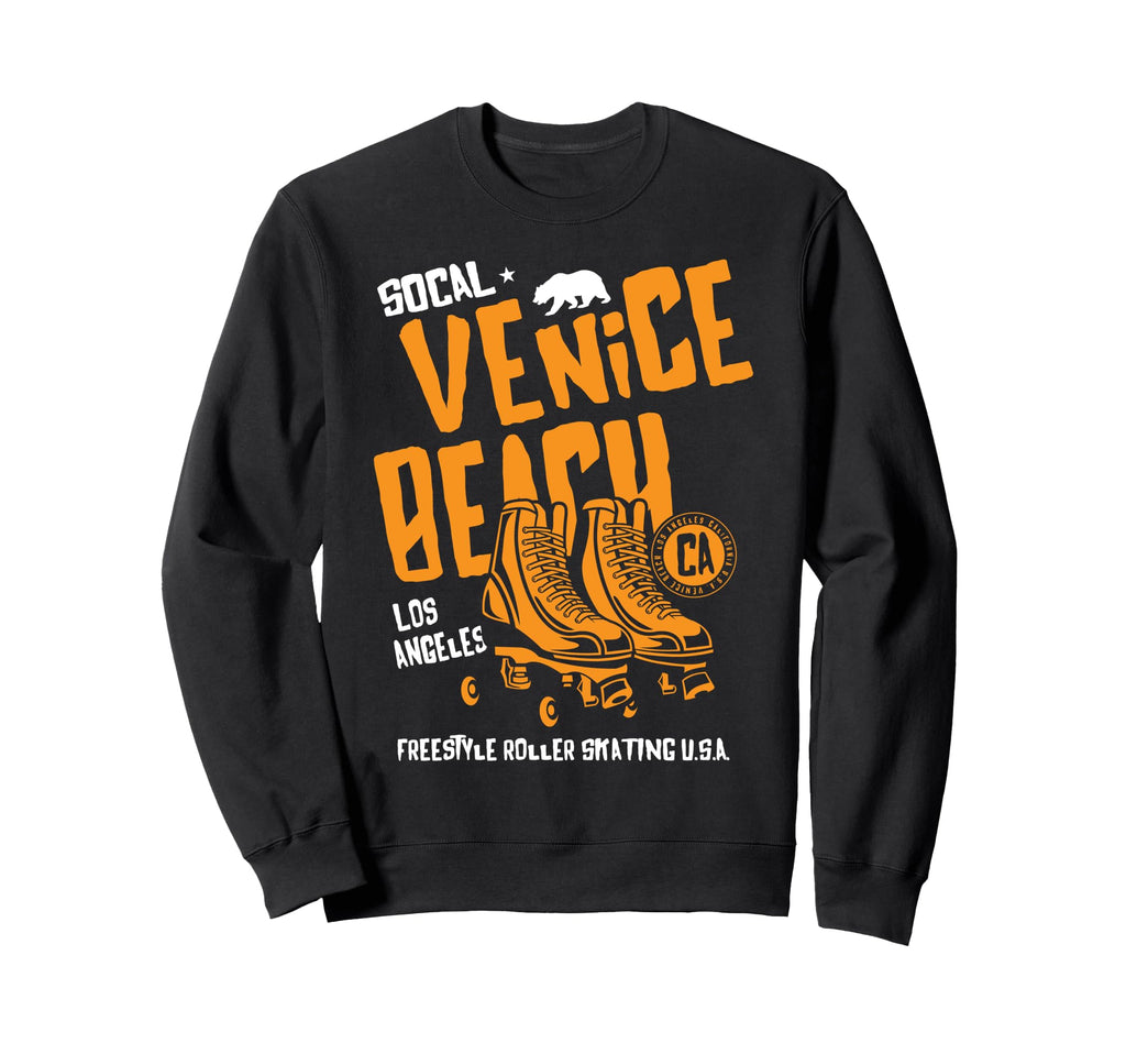 Venice Beach California Roller Skate Sweatshirt - Trendy Graphic Unisex - T-Shirt, Sweatshirt, Hoodie