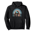 Roller Skating Rainbow Roller Skates Hoodie - Trendy Graphic Unisex - T-Shirt, Sweatshirt, Hoodie