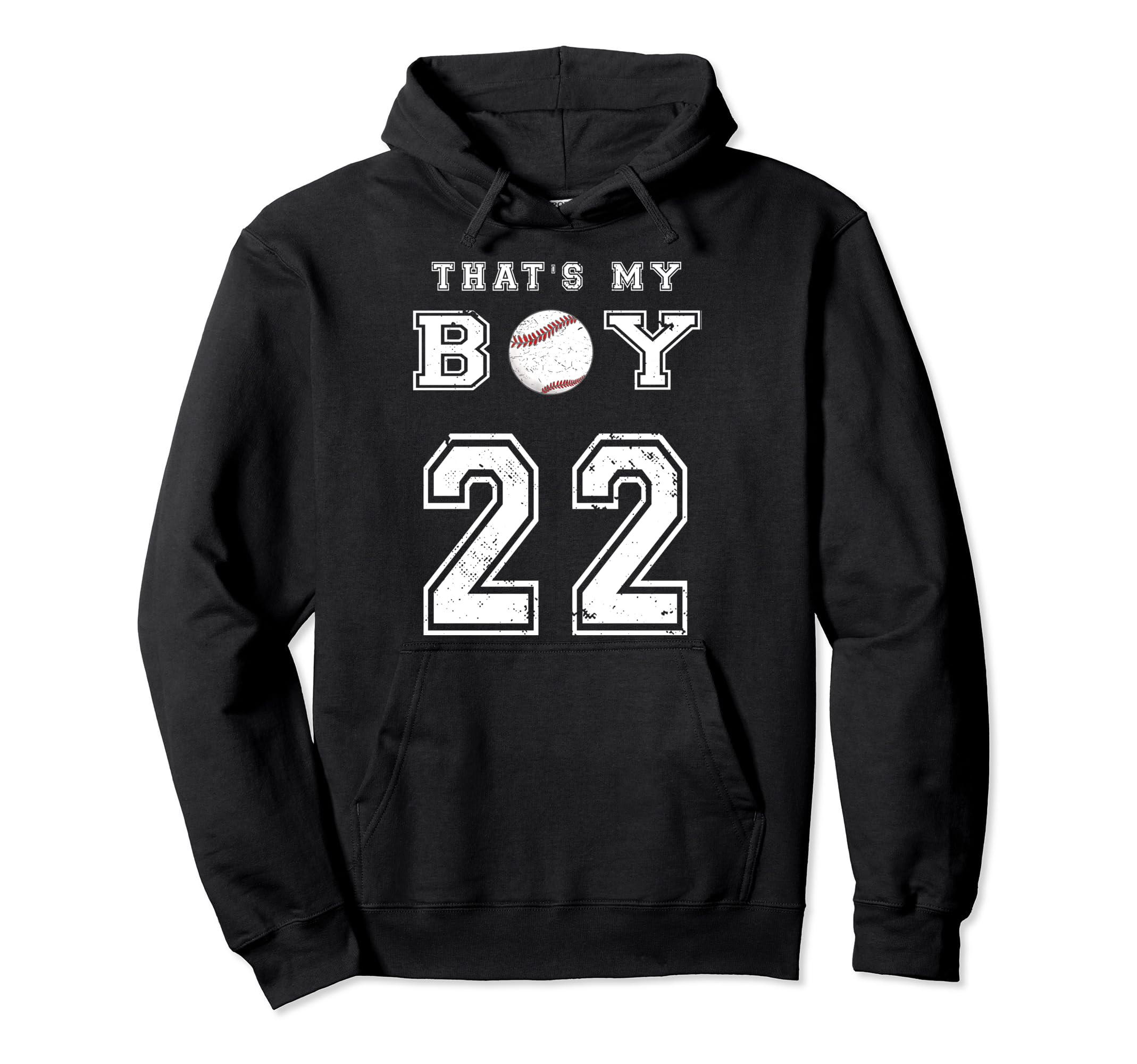 Thats My Baseball 22 Jersey Number Mom Hoodie - Trendy Graphic Men Women - T-Shirt, Sweatshirt, Hoodie