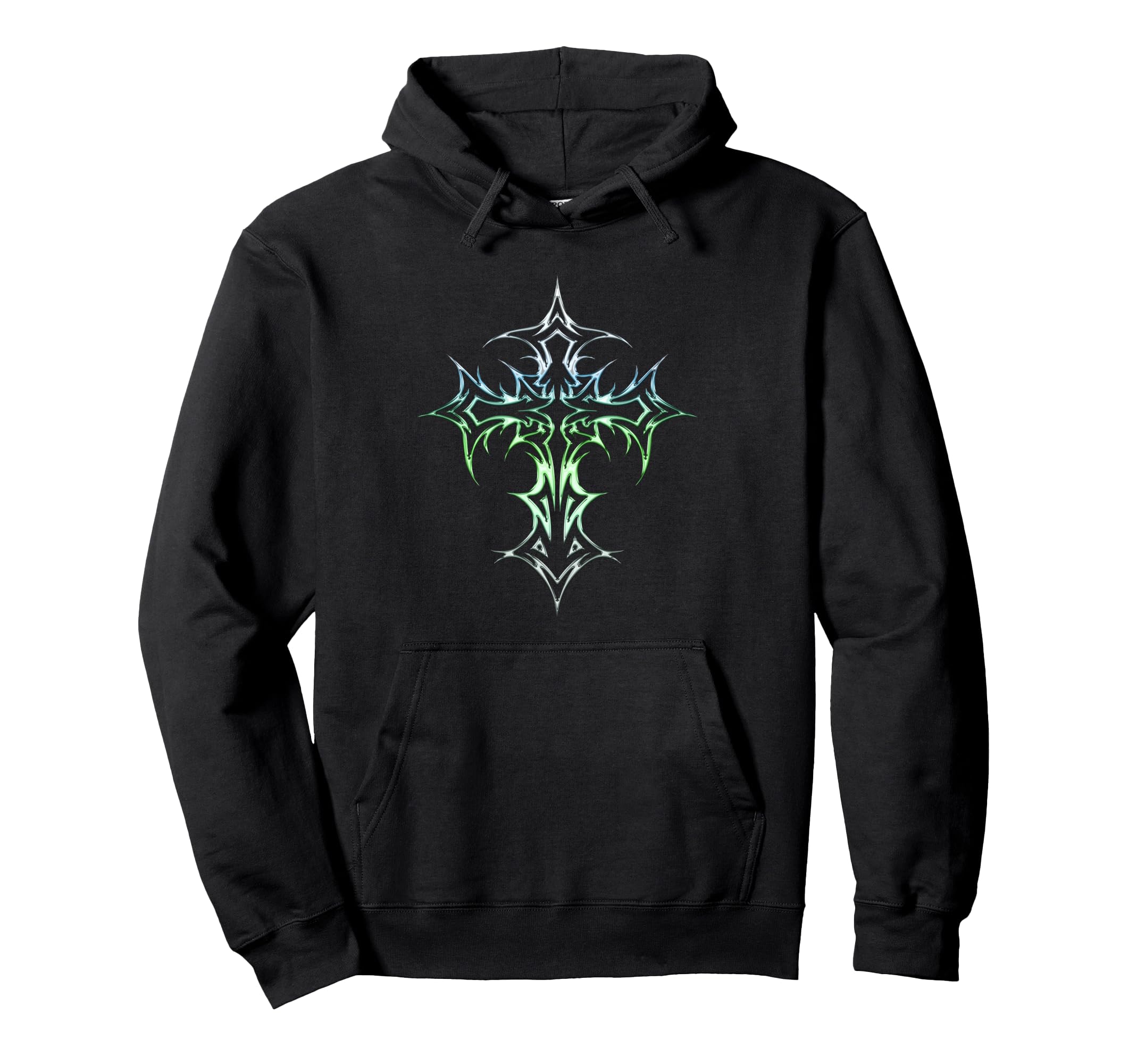 Gothic Cross Y2K Alt Aesthetic Hoodie - Trendy Graphic Unisex - T-Shirt, Sweatshirt, Hoodie