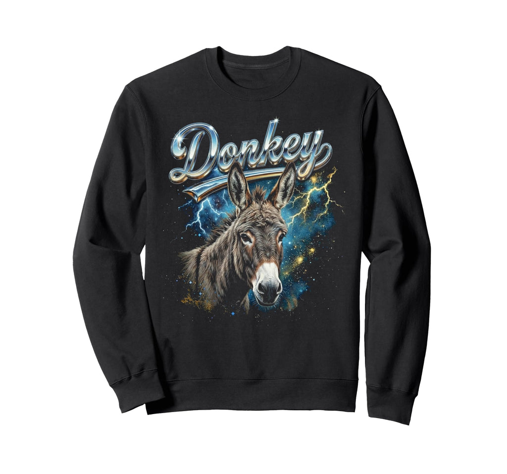 Donkey 90S Funny Donkey 80S Farm Sweatshirt - Aesthetic Graphic Men Women - T-Shirt, Sweatshirt, Hoodie