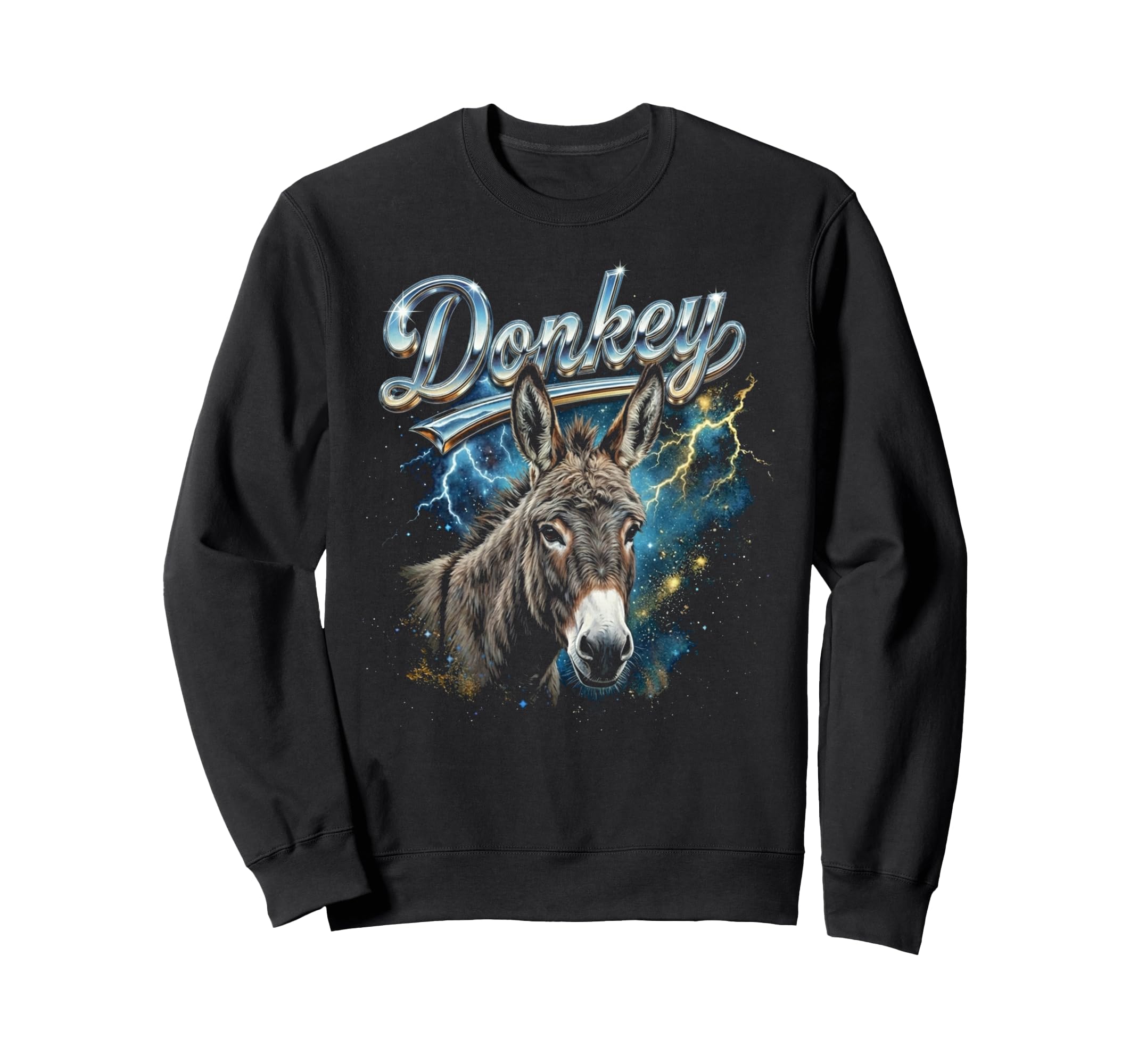 Donkey 90S Funny Donkey 80S Farm Sweatshirt - Aesthetic Graphic Men Women - T-Shirt, Sweatshirt, Hoodie