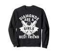 Diamonds Are Best Friend Baseball Sweatshirt - Streetwear Style for Adults - T-Shirt, Sweatshirt, Hoodie