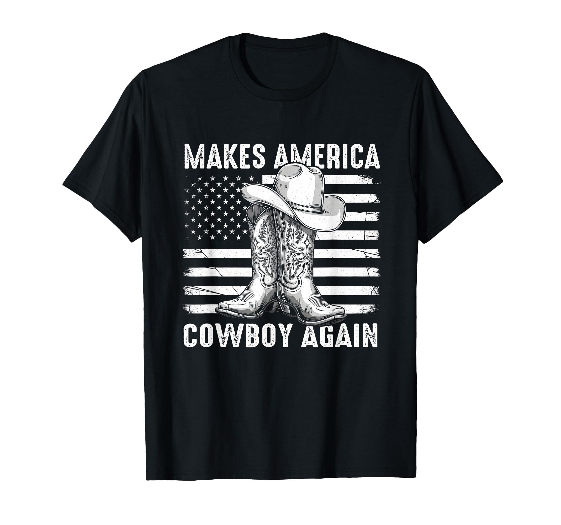 Makes America Cowboy Again Cowboy T-Shirt - Aesthetic Graphic Men Women - T-Shirt, Sweatshirt, Hoodie