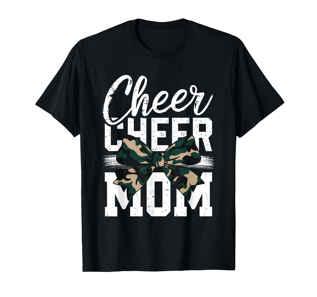 Cheer Mom Mother Bow Cheerleader Game T-Shirt - Graphic Print for Adults - T-Shirt, Sweatshirt, Hoodie