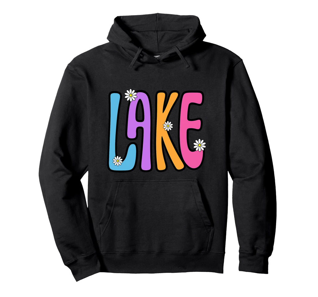 Lake Daisy Summer Vibes Fun Boho Hoodie - Fun Novelty Design for Adults - T-Shirt, Sweatshirt, Hoodie