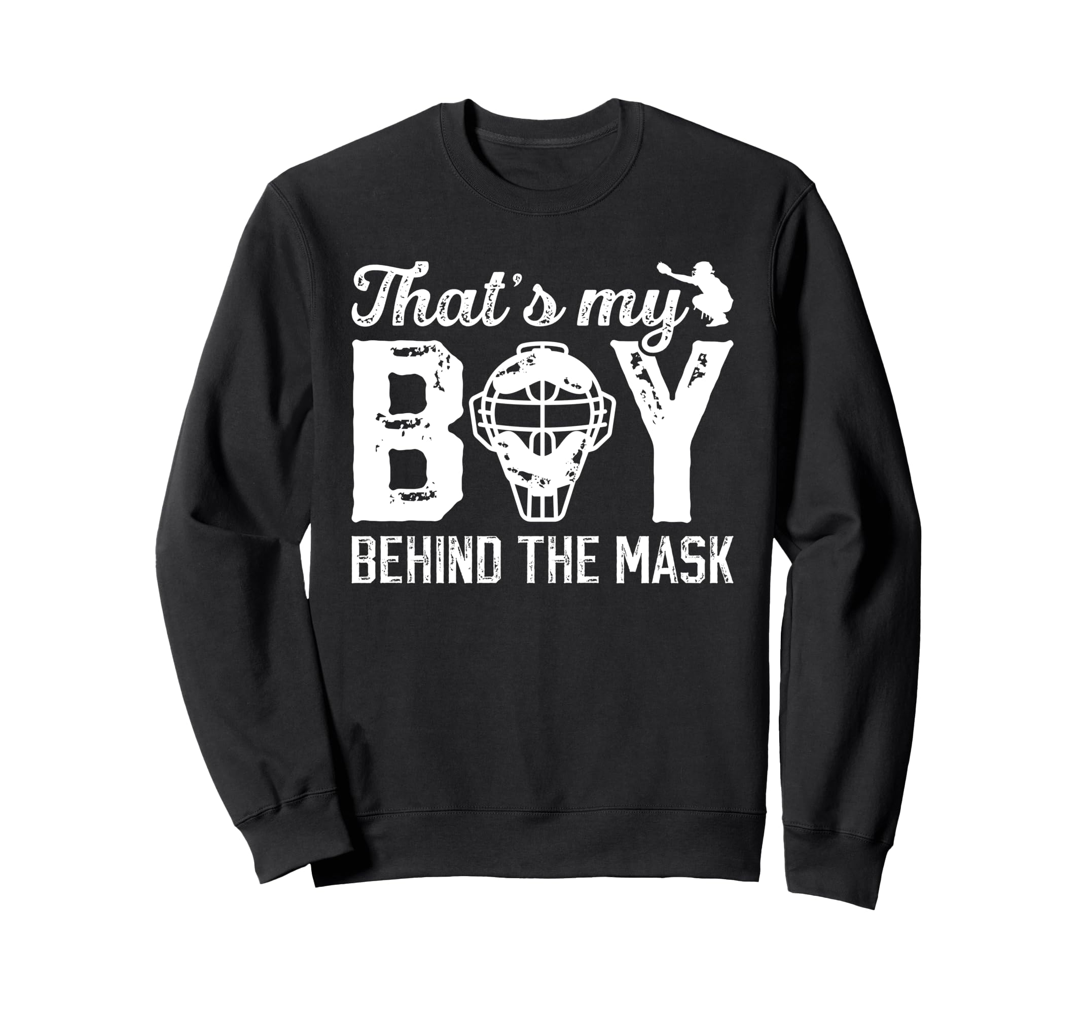 Thats My Baseball Catcher Dad Sweatshirt - Minimalist Print Unisex - T-Shirt, Sweatshirt, Hoodie