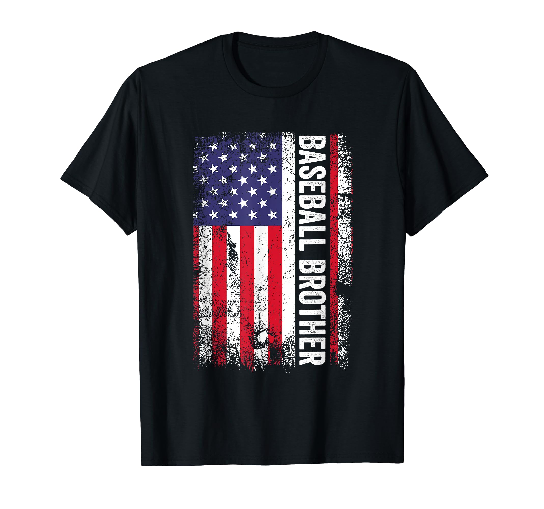 Baseball Brother American Flag Usa T-Shirt - Trendy Graphic Men Women - T-Shirt, Sweatshirt, Hoodie