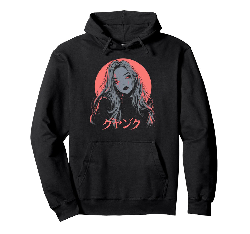 Goth Grunge Demon Anime Waifu Hoodie - Casual Everyday Wear for Adults - T-Shirt, Sweatshirt, Hoodie