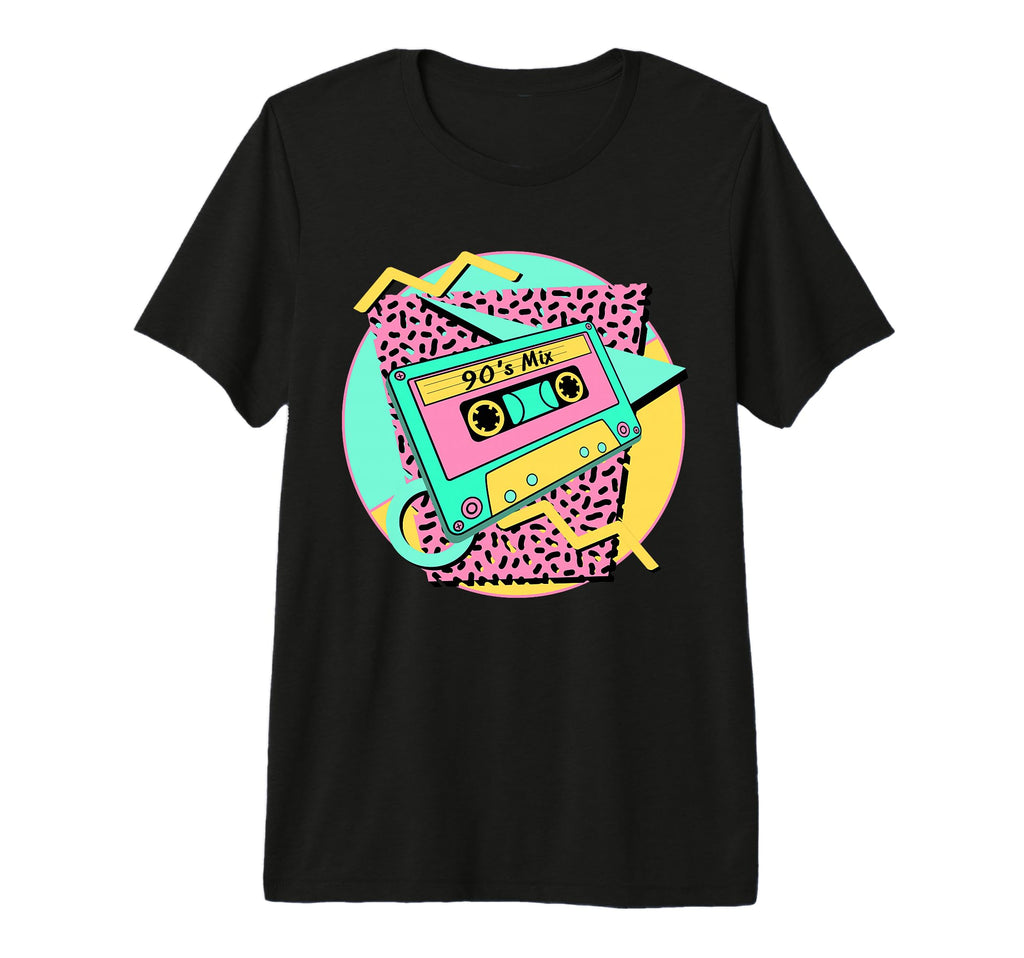 90S 90S Aesthetic Cassette Tri Blend T-Shirt - Custom Art Print Unisex - T-Shirt, Sweatshirt, Hoodie