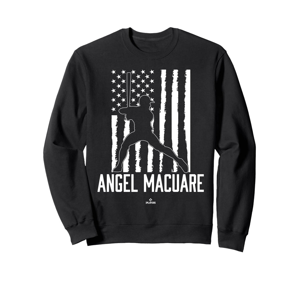 Distressed Flag Swing Angel Macuare Sweatshirt - Aesthetic Graphic Unisex - T-Shirt, Sweatshirt, Hoodie