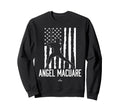 Distressed Flag Swing Angel Macuare Sweatshirt - Aesthetic Graphic Unisex - T-Shirt, Sweatshirt, Hoodie