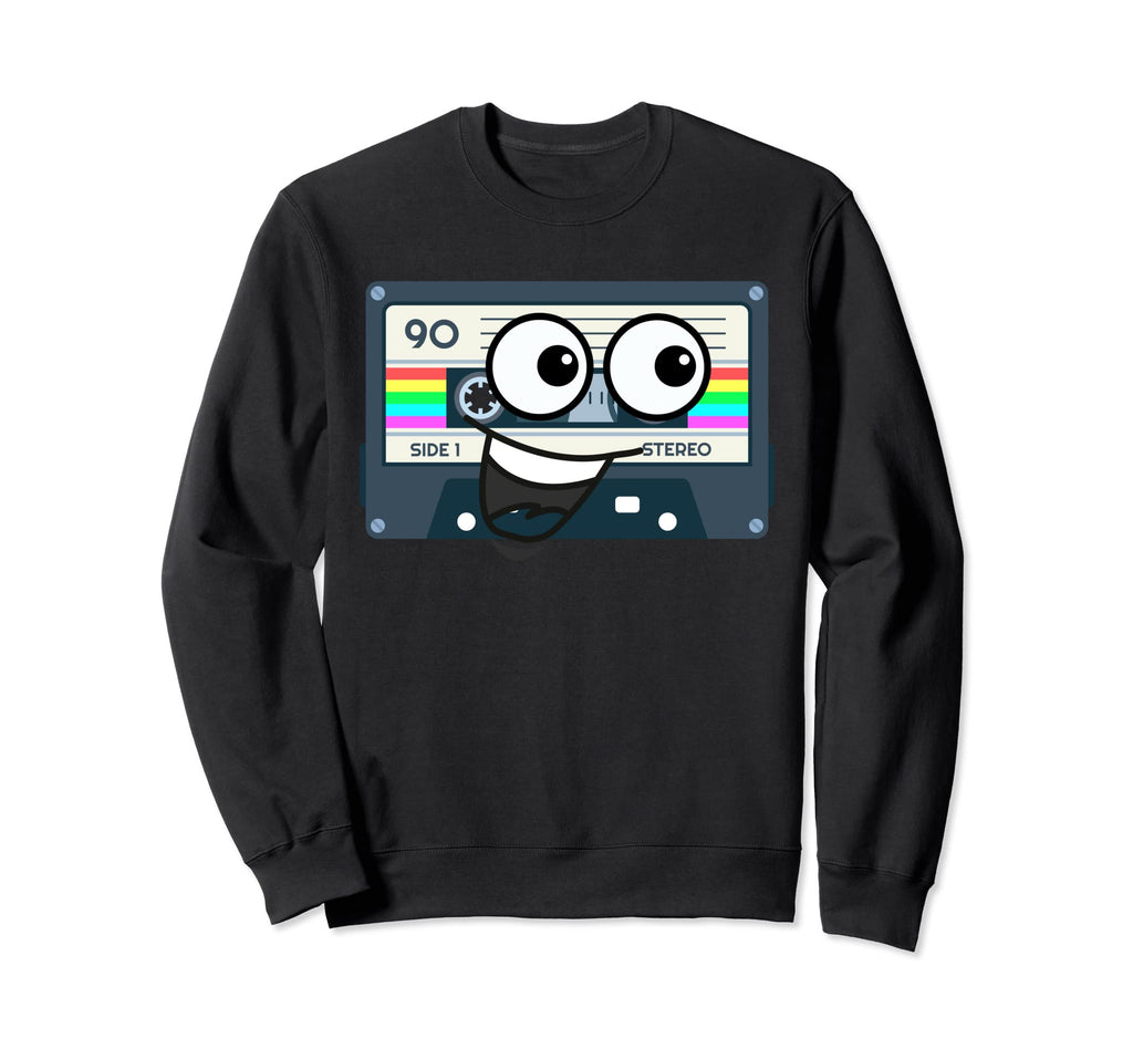 Cassette 80S 90S Throwback Sweatshirt - Custom Art Print for Adults - T-Shirt, Sweatshirt, Hoodie