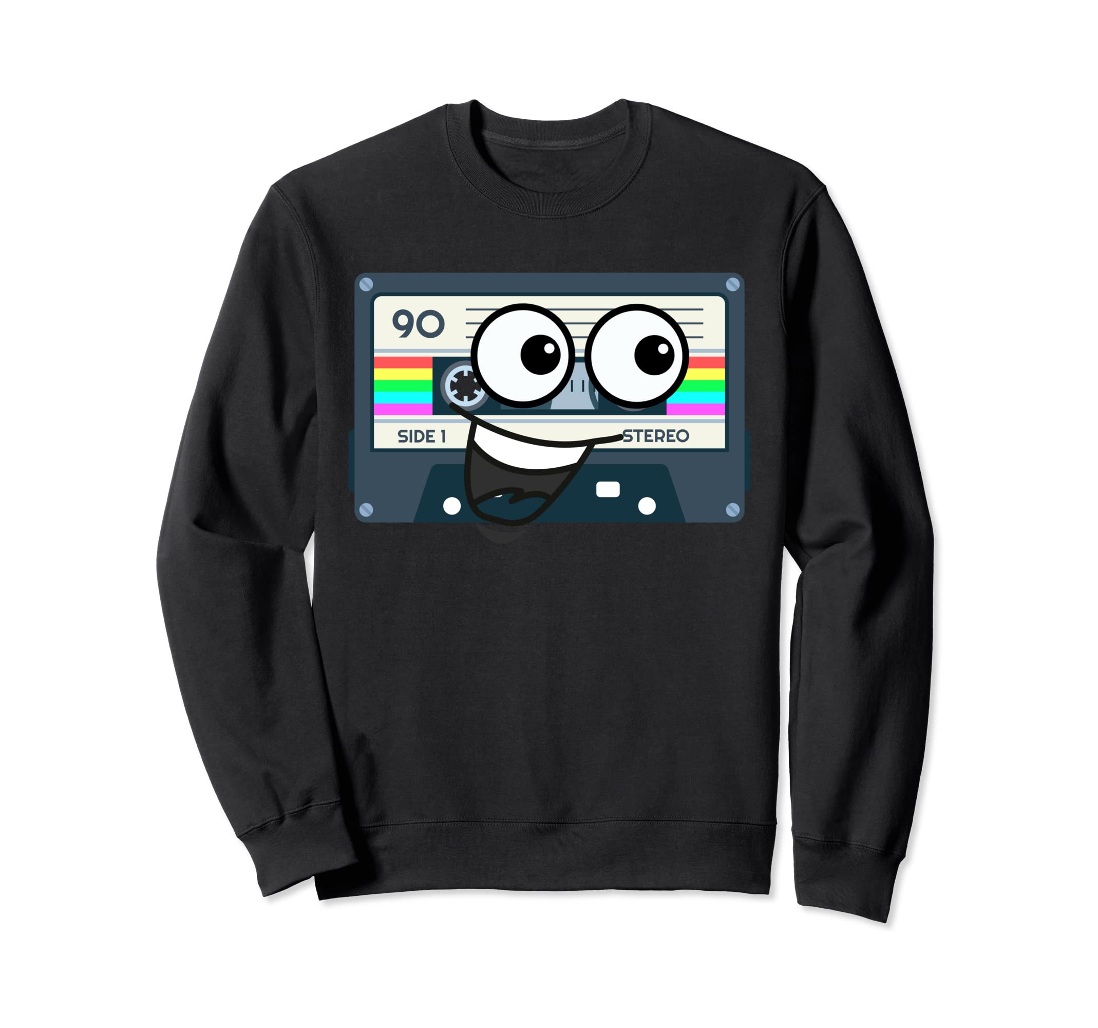 Cassette 80S 90S Throwback Sweatshirt - Custom Art Print for Adults - T-Shirt, Sweatshirt, Hoodie