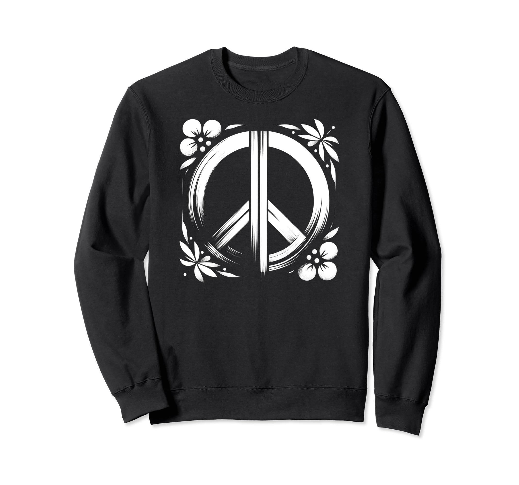 60S 70S Peace Love And Groovy Sweatshirt - Fun Novelty Design for Adults - T-Shirt, Sweatshirt, Hoodie