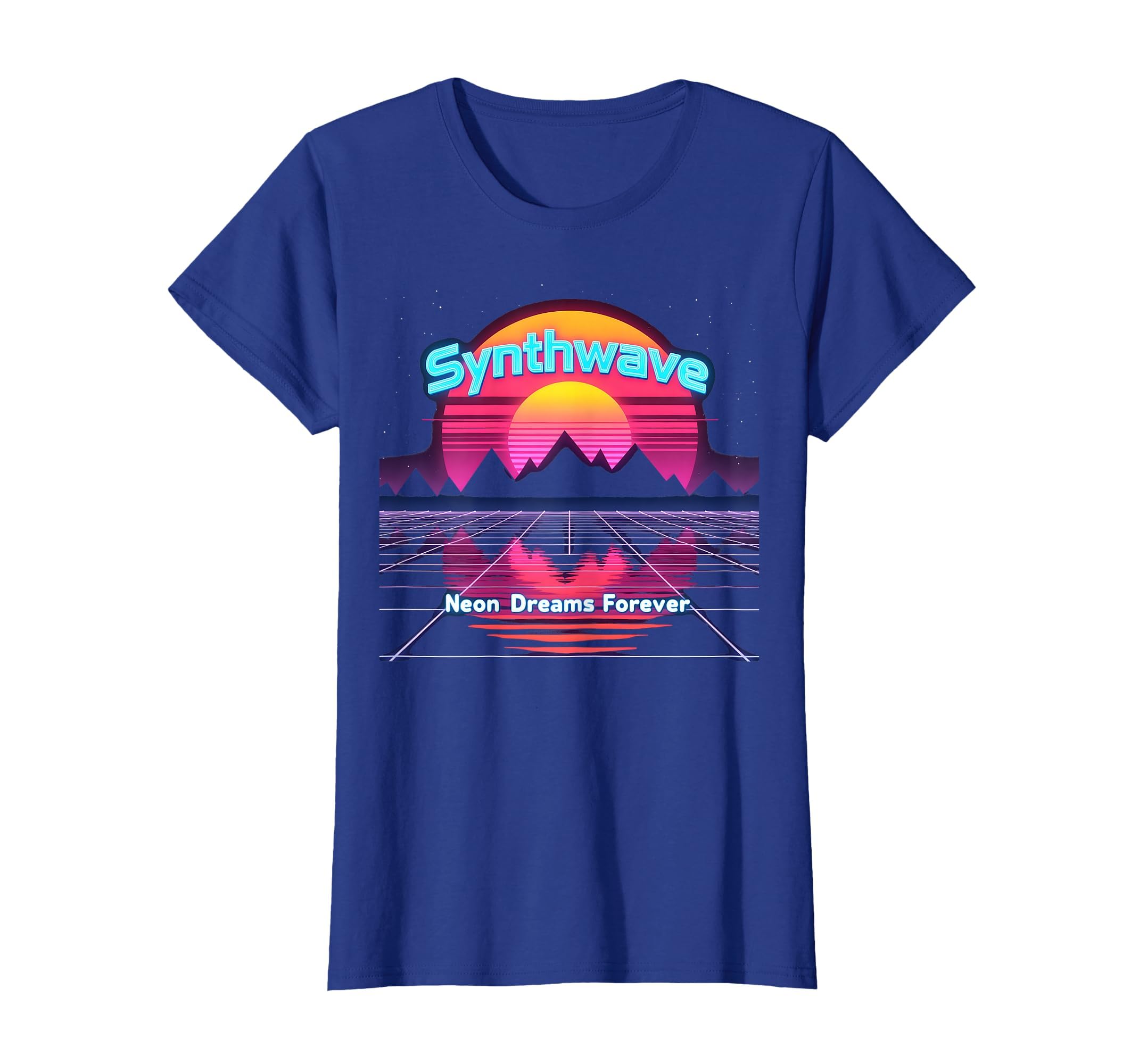 80S Synthwave Sunset Neon Dreams T-Shirt - Fun Novelty Design Unisex - T-Shirt, Sweatshirt, Hoodie