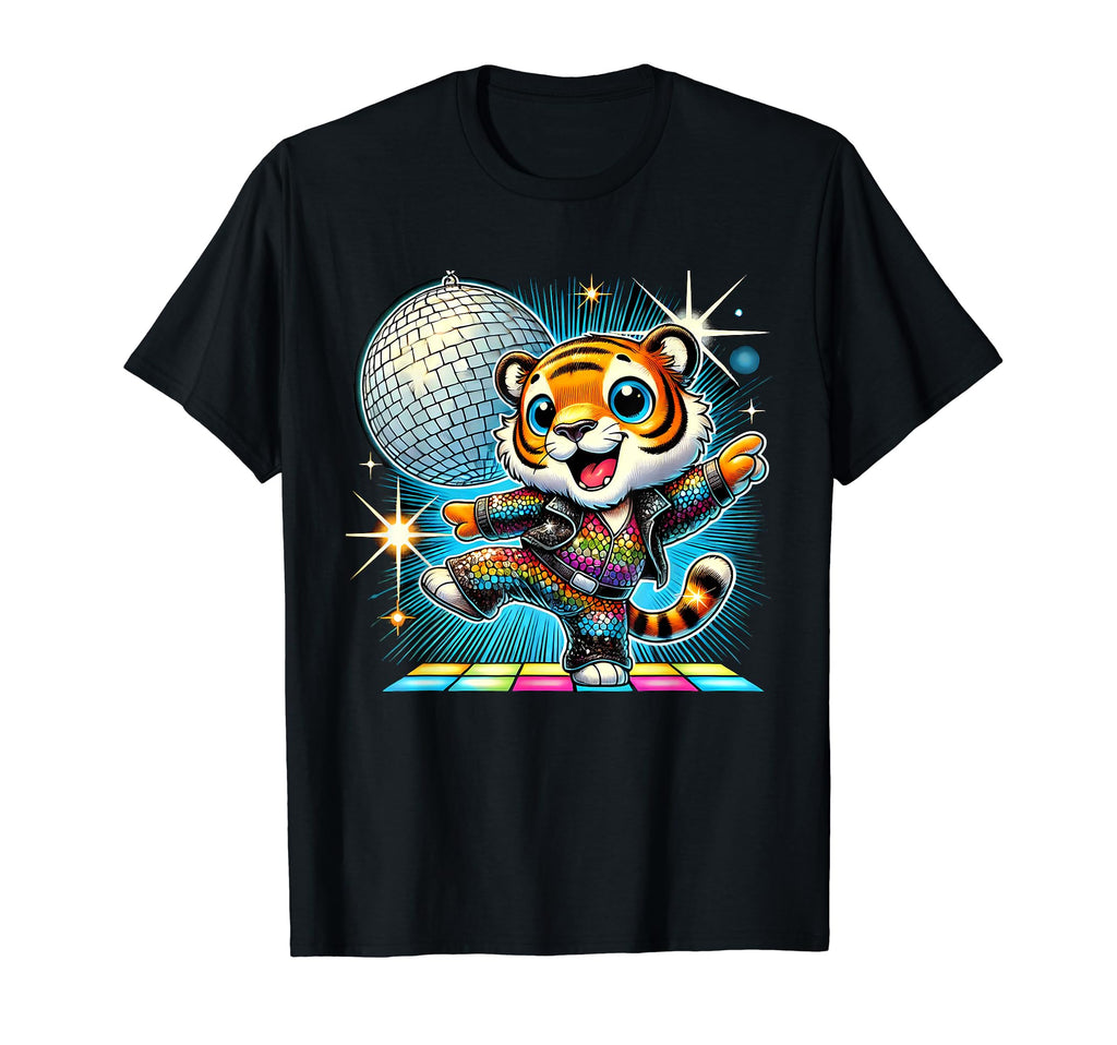 Aesthetic Tiger Disco T-Shirt - Casual Everyday Wear Men Women - T-Shirt, Sweatshirt, Hoodie