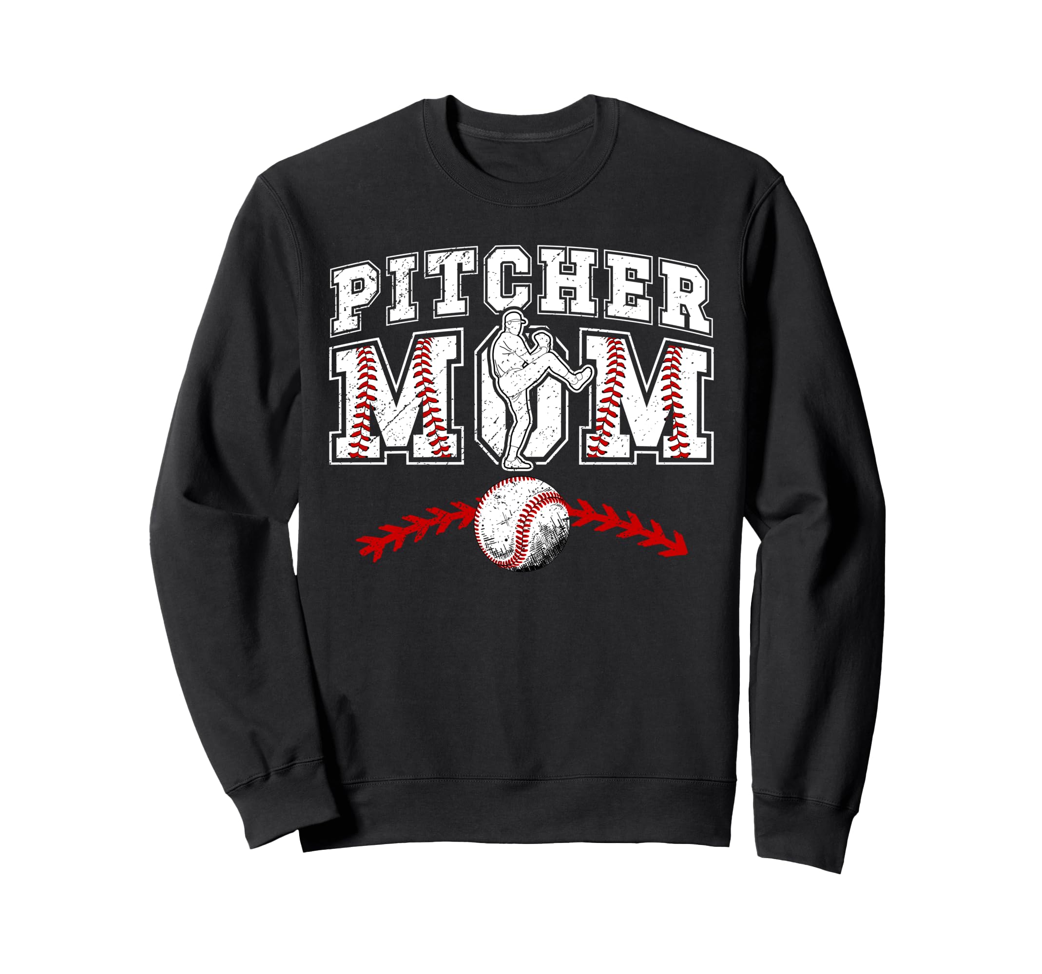 Baseball Pitcher Mom Baseball Sweatshirt - Casual Everyday Wear Unisex - T-Shirt, Sweatshirt, Hoodie