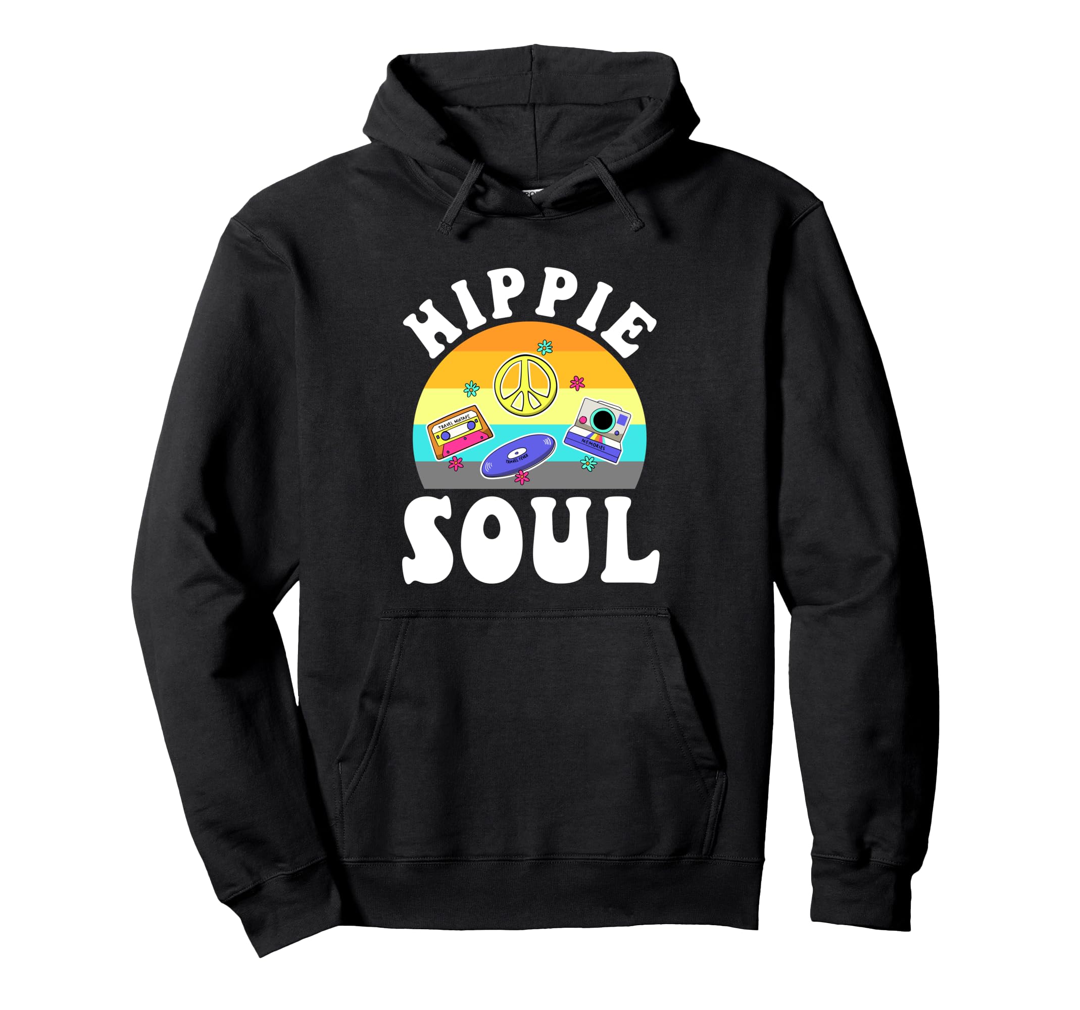 Groovy Hippie Music Peace Love 70S T-Shirt - Trendy Graphic for Adults - T-Shirt, Sweatshirt, Hoodie