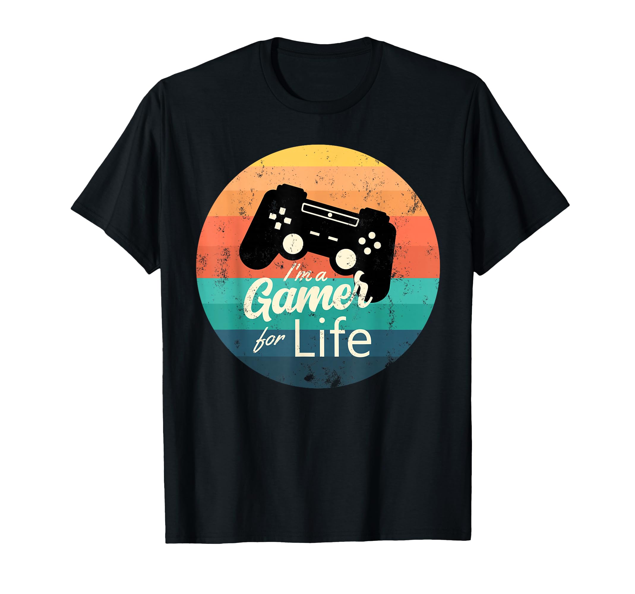 Gamer Life Gaming Grunge Rainbow T-Shirt - Streetwear Style for Adults - T-Shirt, Sweatshirt, Hoodie
