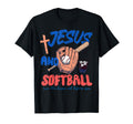 Jesus And Softball Coquette Game T-Shirt - Fun Novelty Design for Adults - T-Shirt, Sweatshirt, Hoodie