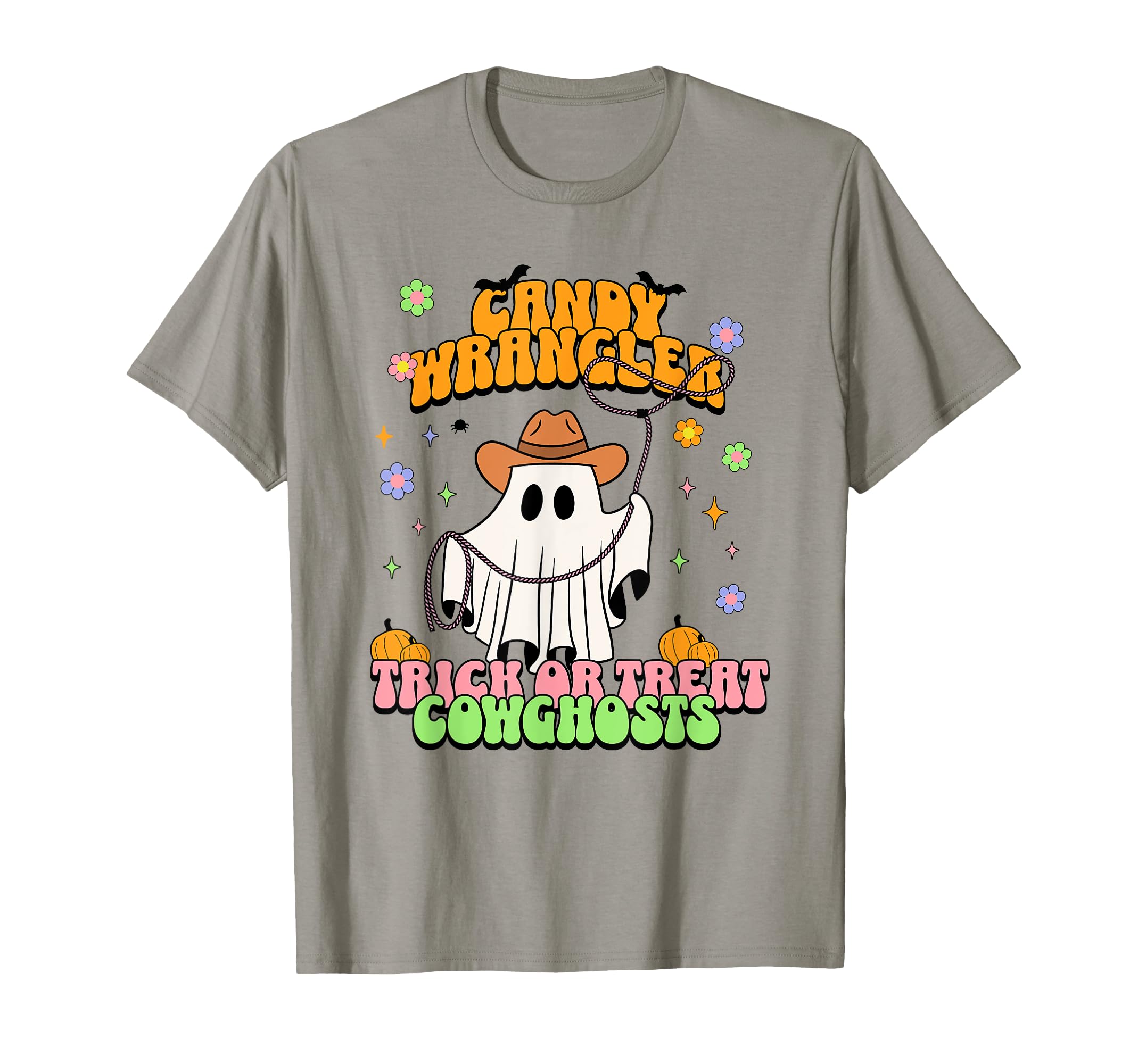 Cowgirl Ghost Western Groovy Halloween T-Shirt - Novelty Apparel Unisex - T-Shirt, Sweatshirt, Hoodie