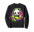Kawaii Panda Dj Japanese Edm Y2K Sweatshirt - Streetwear Style Unisex - T-Shirt, Sweatshirt, Hoodie