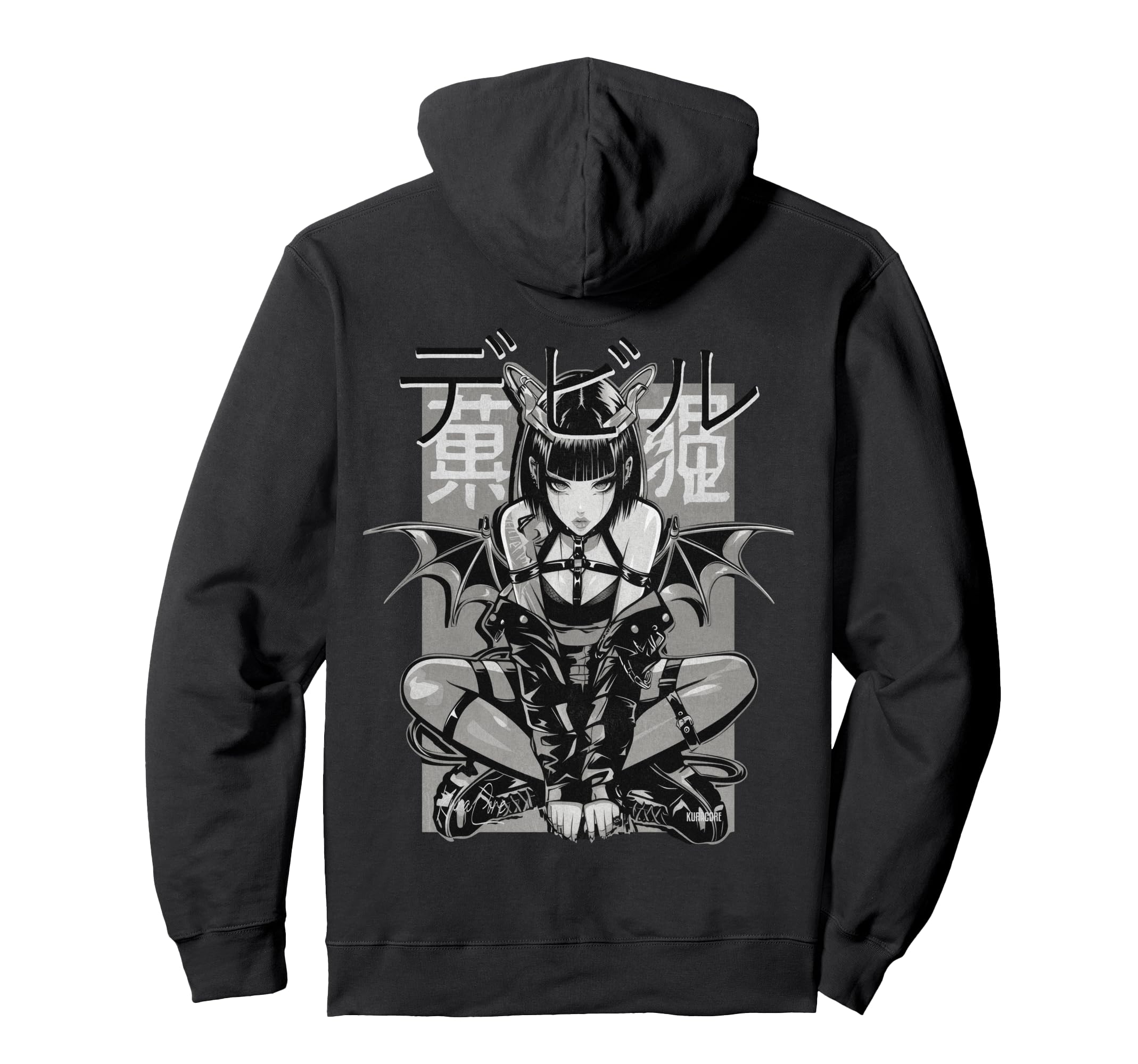 Back Japanese Streetwear Y2K Techwear Hoodie - Streetwear Style Men Women - T-Shirt, Sweatshirt, Hoodie