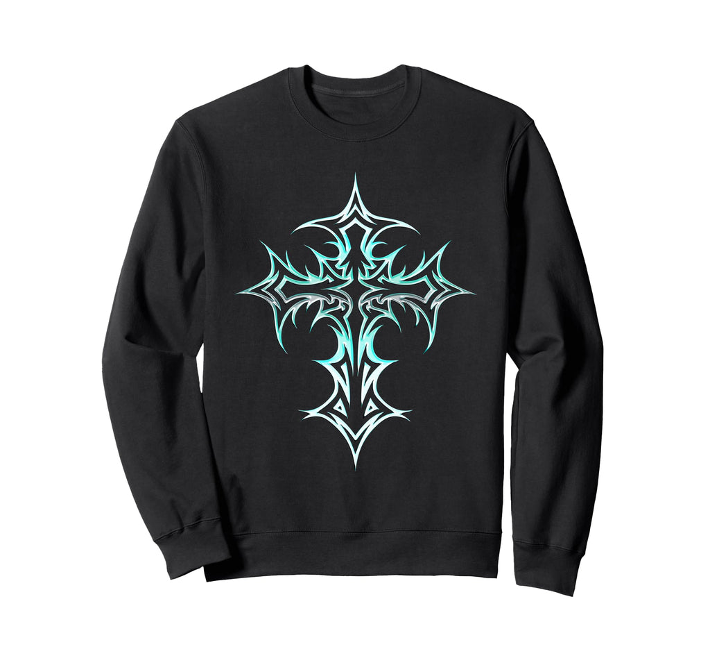 Gothic Cross Y2K Alt Aesthetic Sweatshirt - Trendy Graphic Men Women - T-Shirt, Sweatshirt, Hoodie