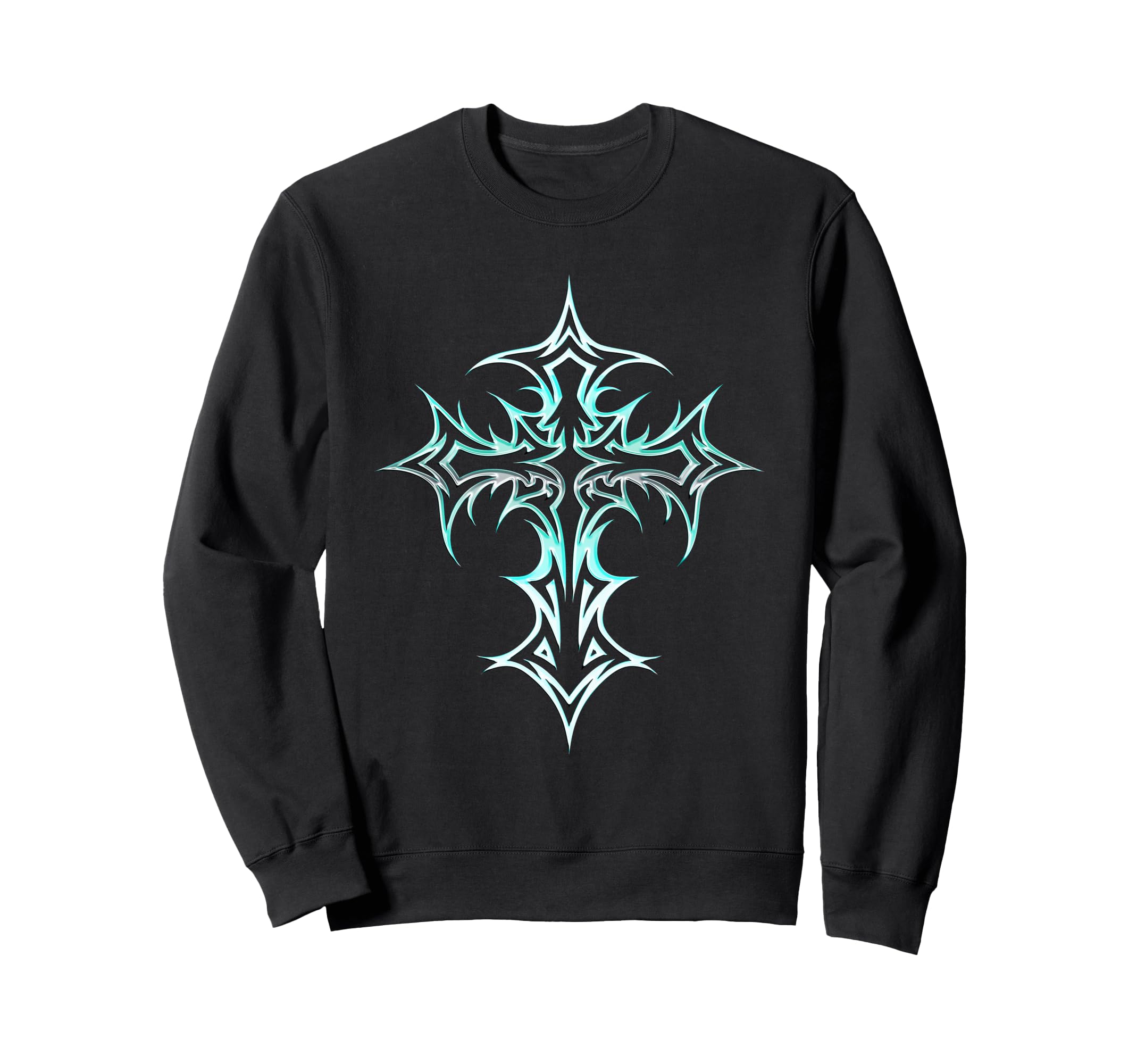 Gothic Cross Y2K Alt Aesthetic Sweatshirt - Trendy Graphic Men Women - T-Shirt, Sweatshirt, Hoodie