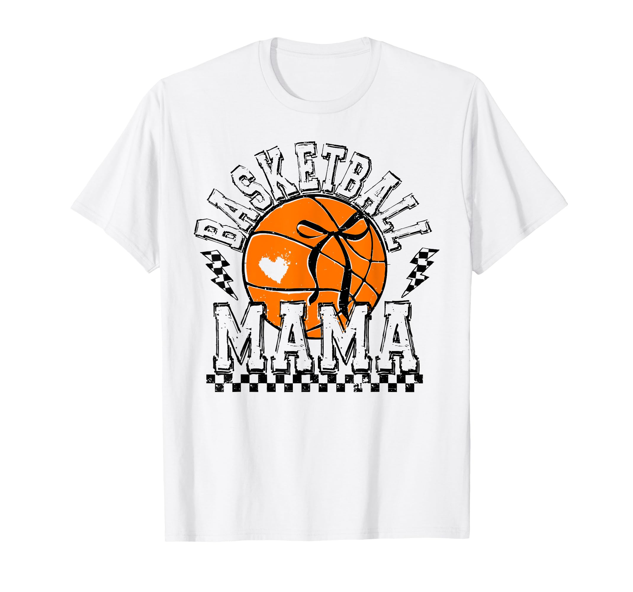 Basketball Mama Coquette Bow Game Day T-Shirt - Trendy Graphic Unisex - T-Shirt, Sweatshirt, Hoodie