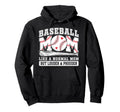 Baseball Mom Like Normal Mom But Louder Hoodie - Aesthetic Graphic Unisex - T-Shirt, Sweatshirt, Hoodie