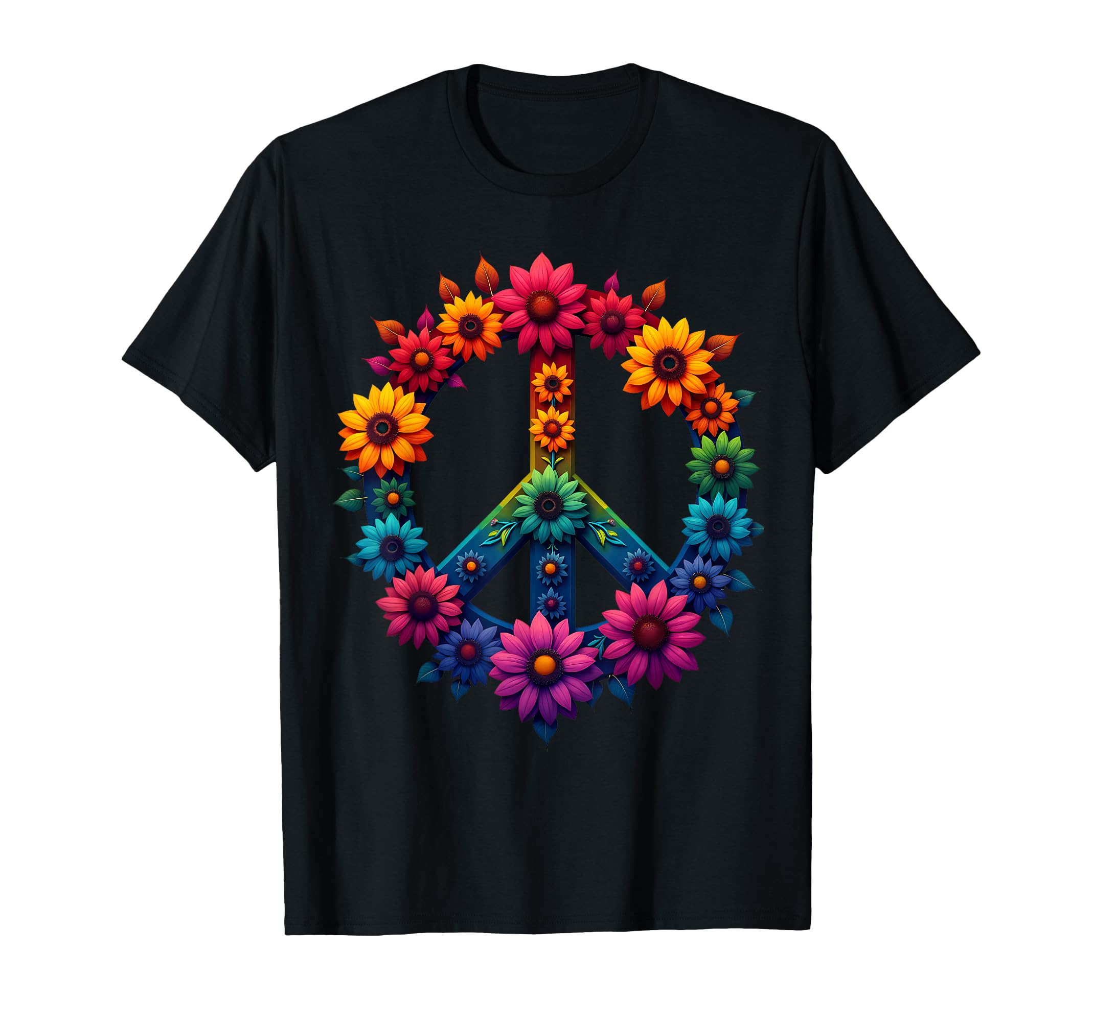 60S 70S Flower Power Groovy Love Peace T-Shirt - Trendy Graphic Unisex - T-Shirt, Sweatshirt, Hoodie